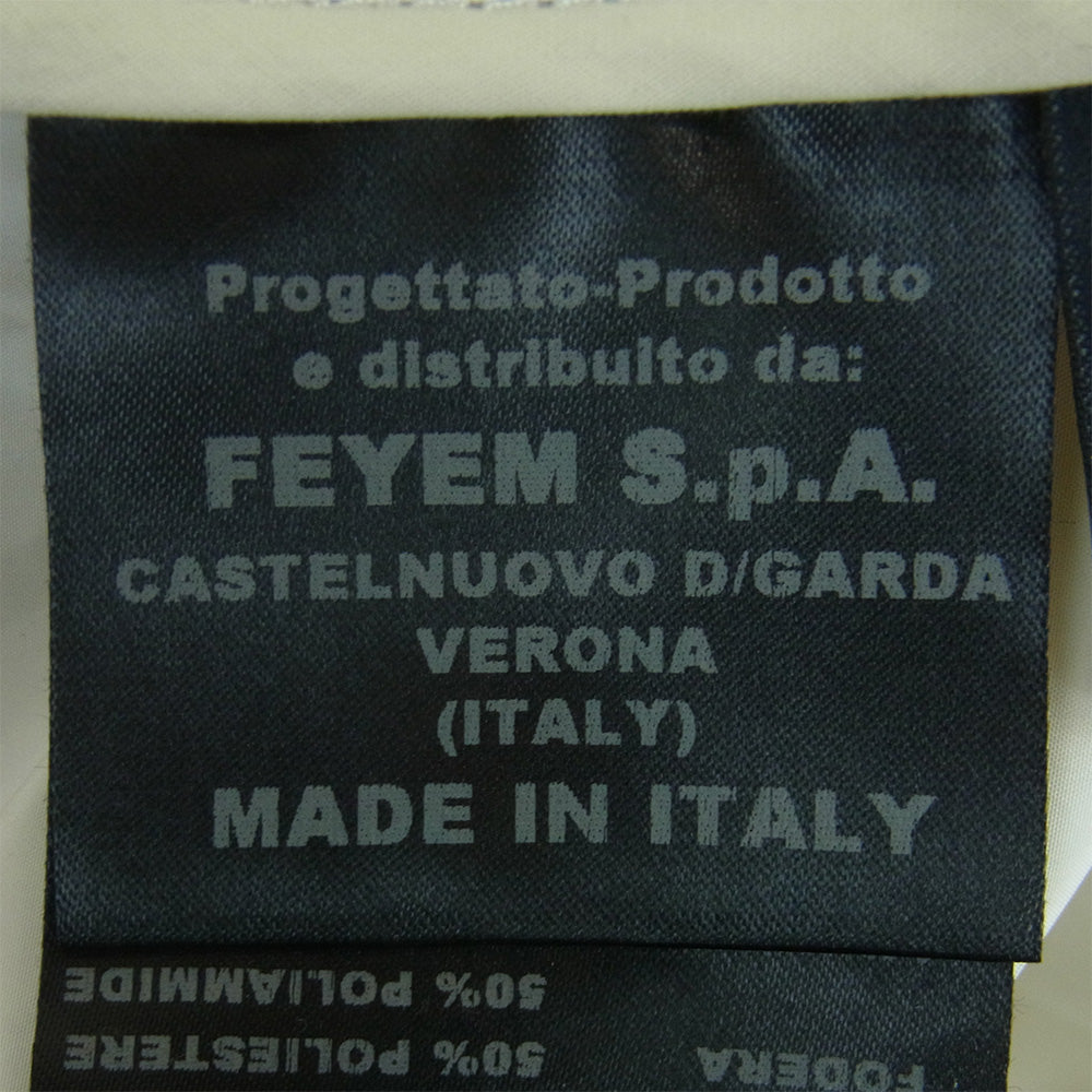 ムーレー FEYEM ジップアップ ポリエステル ナイロン ジャケット イタリア製 オフホワイト系 L【中古】