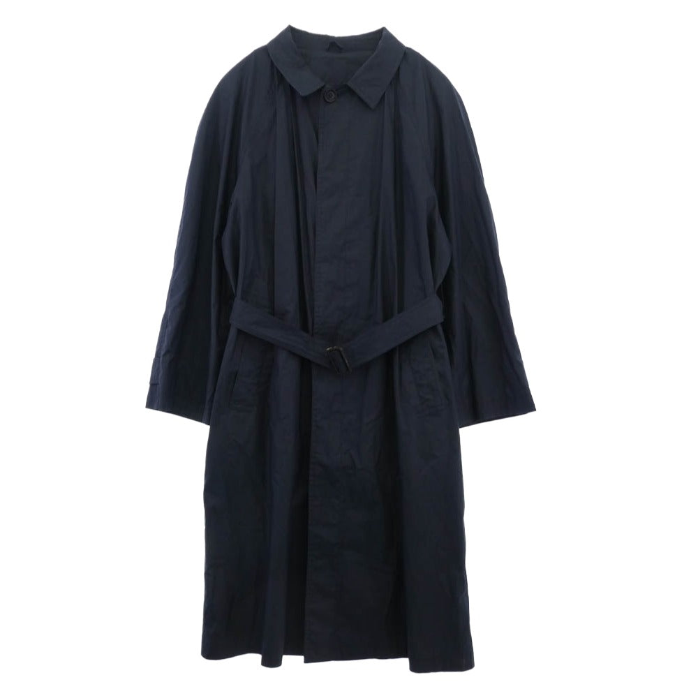 Brioni ブリオーニ PURO COTONE ステンカラー コート ネイビー系 50【中古】