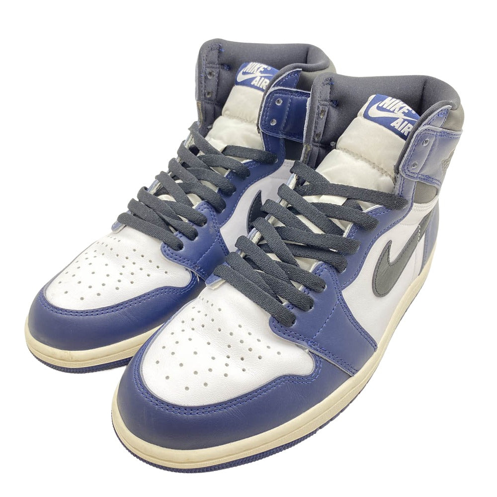 NIKE ナイキ DZ5485-401 Air Jordan 1 Retro High OG Midnight Navy AJ1 エアジョーダン1 レトロ ハイカットスニーカー ネイビー系 ホワイト系 28cm【美品】【中古】