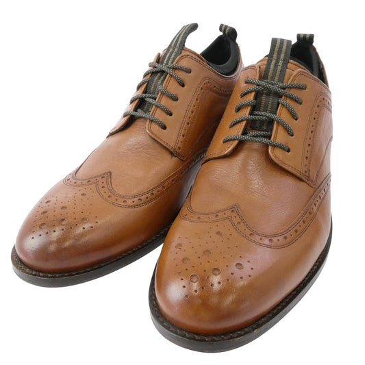 COLE HAAN コールハーン C31354 Holland Grand Long Wing ホーランド グランド ロング ウィング ウィングチップ レザー シューズ ブラウン系 26【美品】【中古】
