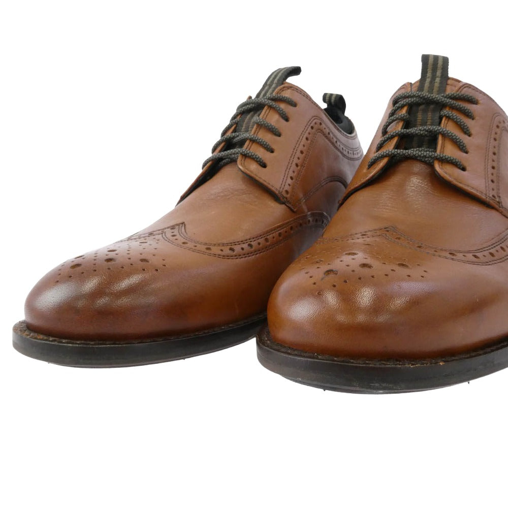 COLE HAAN コールハーン C31354 Holland Grand Long Wing ホーランド グランド ロング ウィング ウィングチップ レザー シューズ ブラウン系 26【美品】【中古】