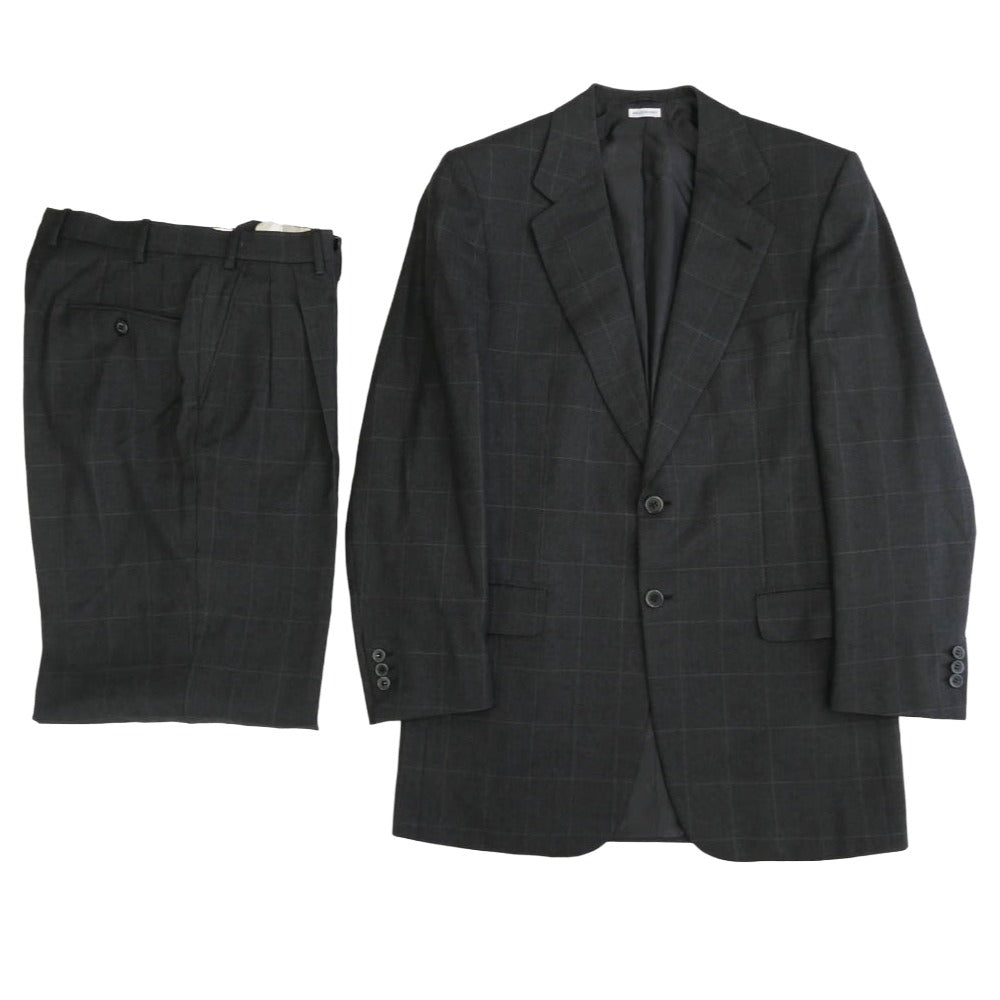 Brioni ブリオーニ TRAIANO トライアーノ テーラード ジャケット セットアップ スーツ グレー系 38【中古】