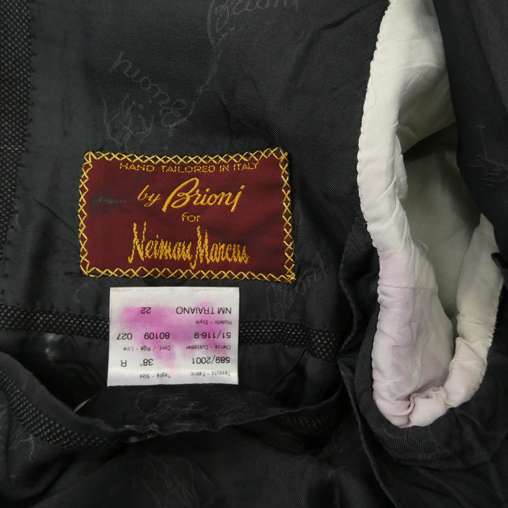 Brioni ブリオーニ TRAIANO トライアーノ テーラード ジャケット セットアップ スーツ グレー系 38【中古】