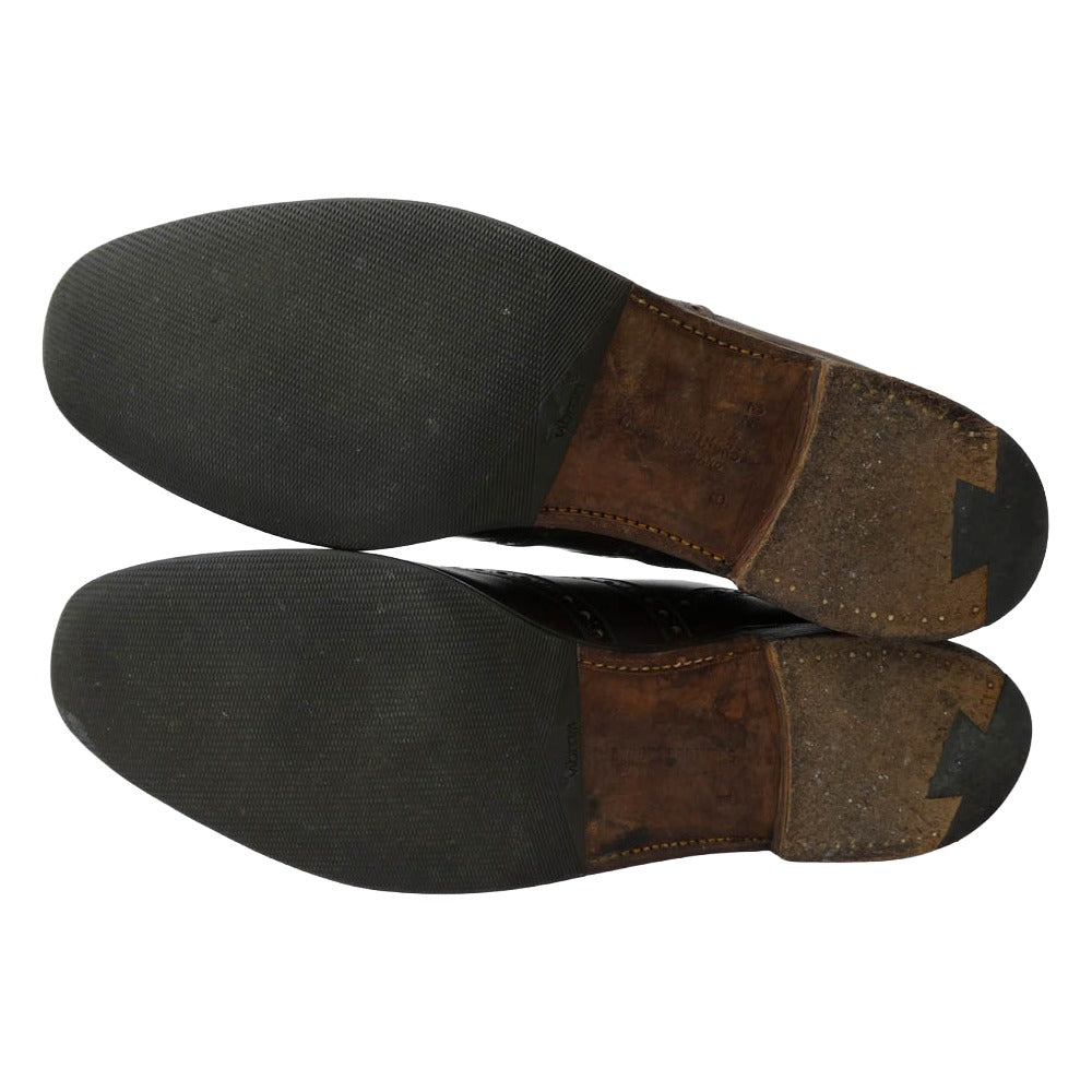 Brooks Brothers ブルックスブラザーズ DEVON イングランド製 ウィングチップ レザー シューズ ブラウン系 43【中古】