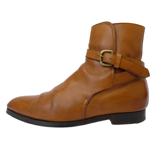 EDWARD GREEN エドワードグリーン 71432 レザー ベルト ジョッパー ブーツ ブラウン系 8.5【中古】