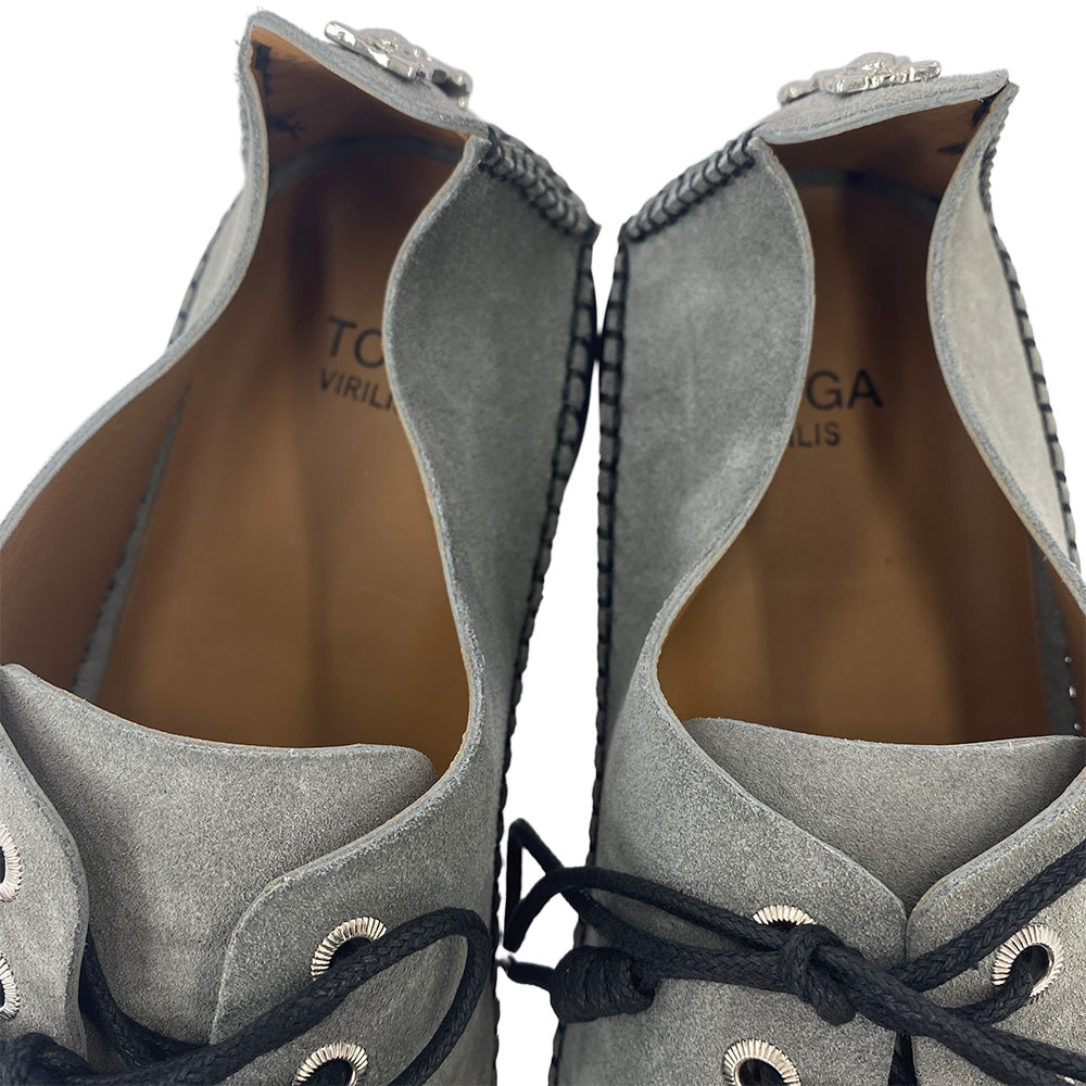 TOGA トーガ AJ1134 Grey Suede Oxfords グレー スエード オックスフォーズ ローカット シューズ グレー系 ブラック系 41【極上美品】【中古】