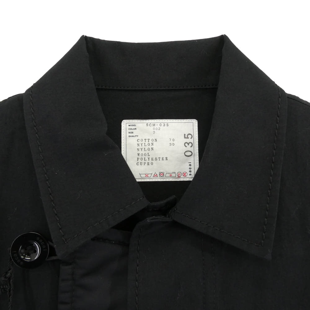 sacai サカイ 21AW Cotton Oxford Coat サイズ3 Sacai サカイ 21AW 21-02591 Cotton Oxford Coat コットン