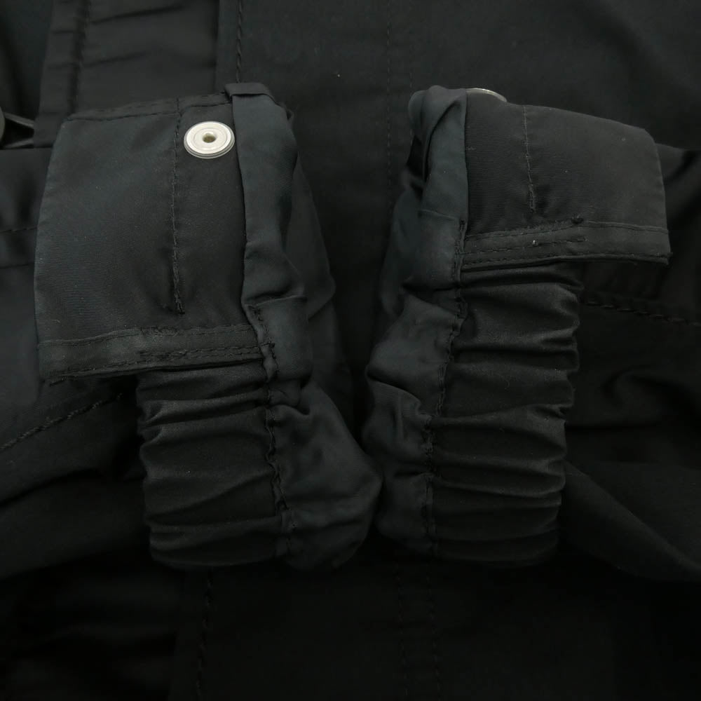 Sacai サカイ 21AW 21-02591 Cotton Oxford Coat コットン オックスフォード ミリタリー ドッキング ステンカラー コート ブラック系 2【中古】