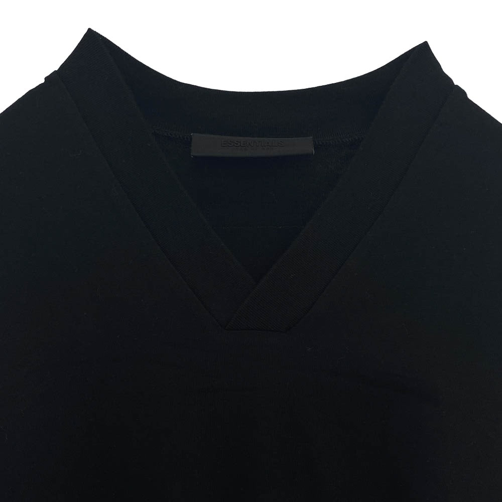 FEAR OF GOD フィアオブゴッド 125SP244214F Essentials エッセンシャルズ V-NECK T-SHIRT Vネック 半袖 Tシャツ ブラック系 S【美品】【中古】