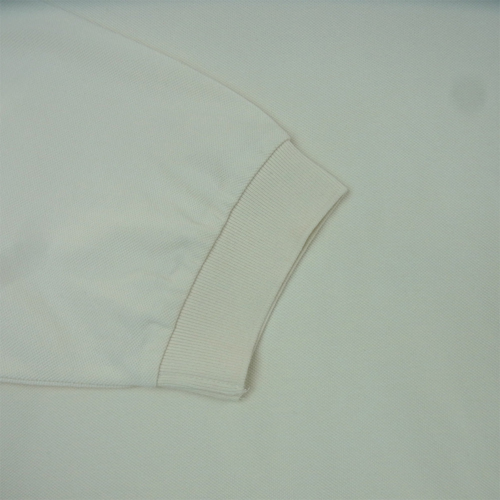 FEAR OF GOD フィアオブゴッド 125BT244322F Essentials エッセンシャルズ Pique Long Sleeve Polo SHELL ピケ 長袖 ポロ シャツ オフホワイト系 S【美品】【中古】