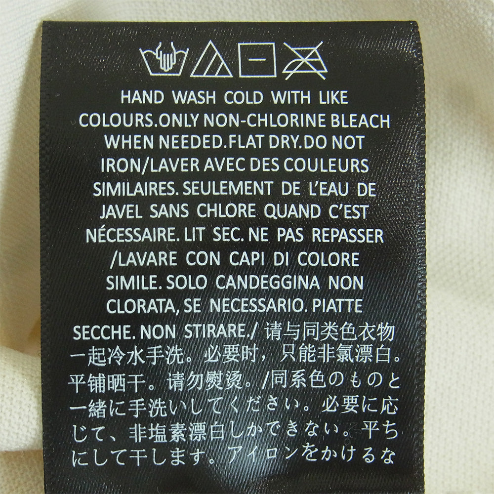 FEAR OF GOD フィアオブゴッド 125BT244322F Essentials エッセンシャルズ Pique Long Sleeve Polo SHELL ピケ 長袖 ポロ シャツ オフホワイト系 S【美品】【中古】