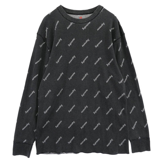 Supreme シュプリーム Hanes Thermal Crew ヘインズ サーマル 長袖 カットソー ダークグレー系 XL【中古】