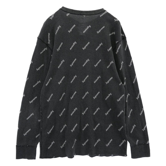 Supreme シュプリーム Hanes Thermal Crew ヘインズ サーマル 長袖 カットソー ダークグレー系 XL【中古】