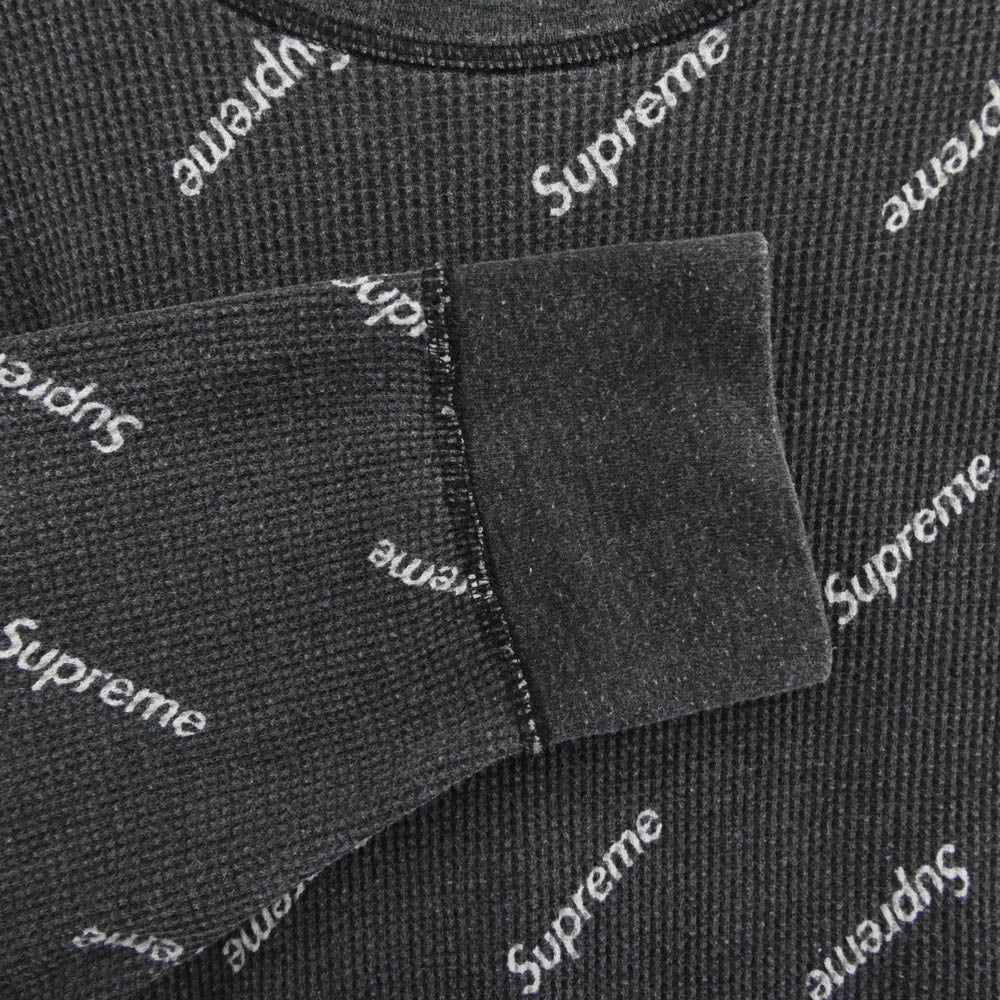 Supreme シュプリーム Hanes Thermal Crew ヘインズ サーマル 長袖 カットソー ダークグレー系 XL【中古】