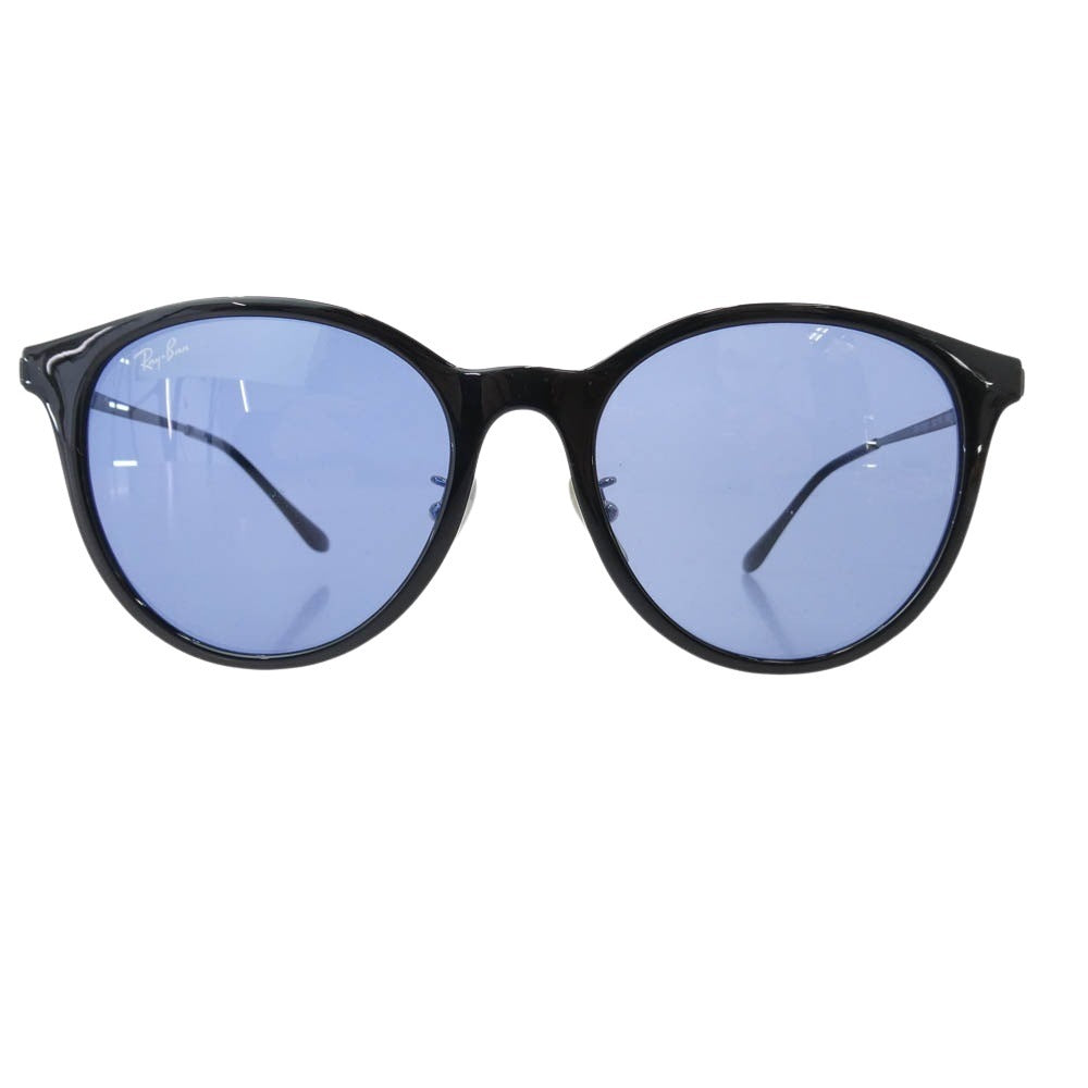 Ray-Ban レイバン RB4334D ローブリッジフィット カラーレンズ サングラス アイウェア メガネ 眼鏡 フレーム：ブラック系　レンズ：ブルー系 55□19-145【中古】