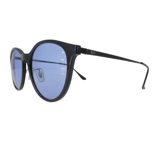 Ray-Ban レイバン RB4334D ローブリッジフィット カラーレンズ サングラス アイウェア メガネ 眼鏡 フレーム：ブラック系　レンズ：ブルー系 55□19-145【中古】