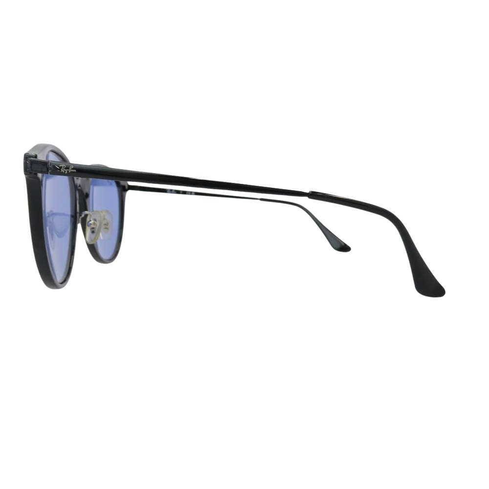 Ray-Ban レイバン RB4334D ローブリッジフィット カラーレンズ サングラス アイウェア メガネ 眼鏡 フレーム：ブラック系　レンズ：ブルー系 55□19-145【中古】