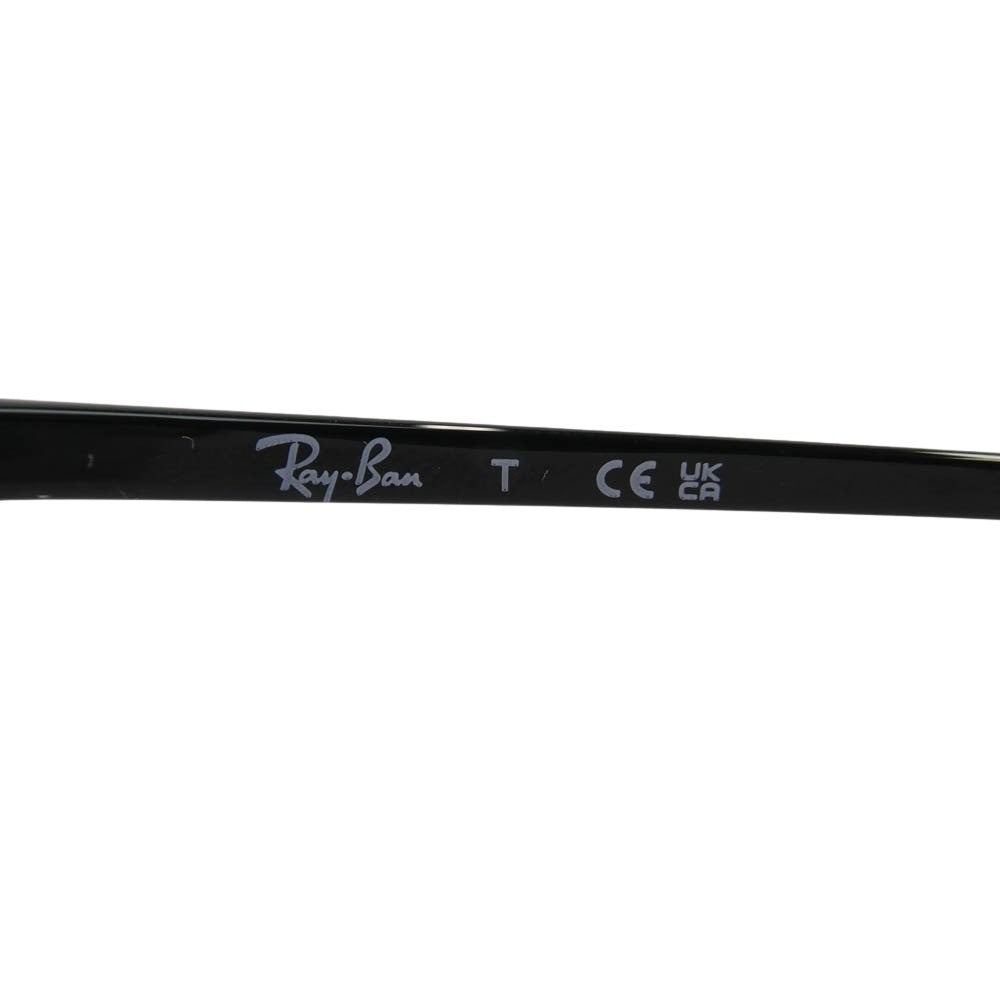 Ray-Ban レイバン RB4334D ローブリッジフィット カラーレンズ サングラス アイウェア メガネ 眼鏡 フレーム：ブラック系　レンズ：ブルー系 55□19-145【中古】
