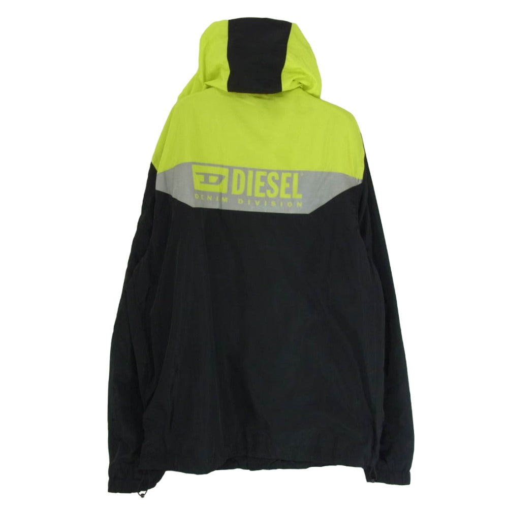 DIESEL ディーゼル リフレクター バッグ ロゴ ナイロン ジャケット ブラック系 M【中古】