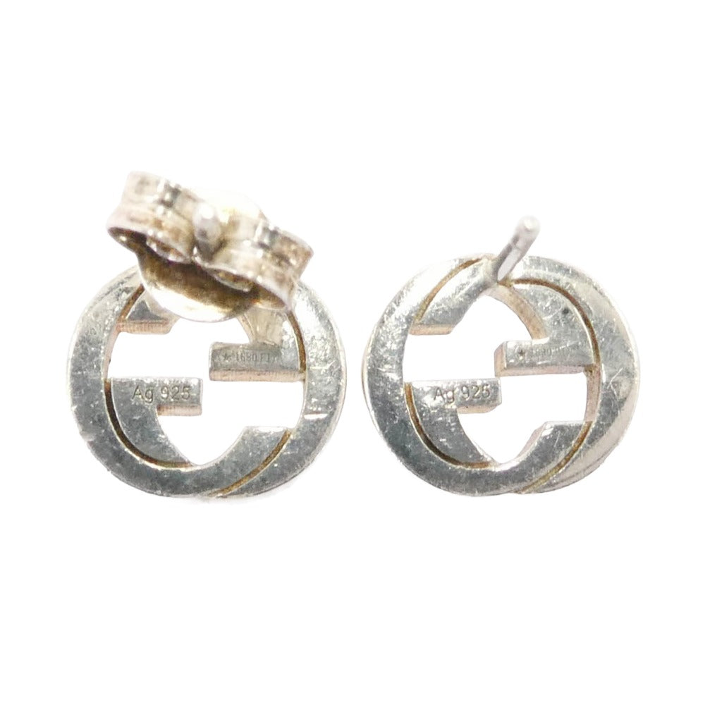 GUCCI グッチ インターロッキングG ロゴ ピアス シルバー系【中古】