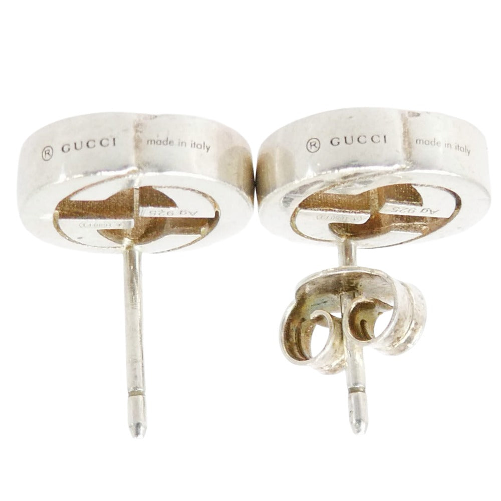 GUCCI グッチ インターロッキングG ロゴ ピアス シルバー系【中古