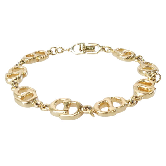 Christian Dior クリスチャンディオール CDロゴ ブレスレット ゴールド系【中古】