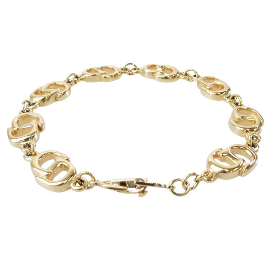 Christian Dior クリスチャンディオール CDロゴ ブレスレット ゴールド系【中古】
