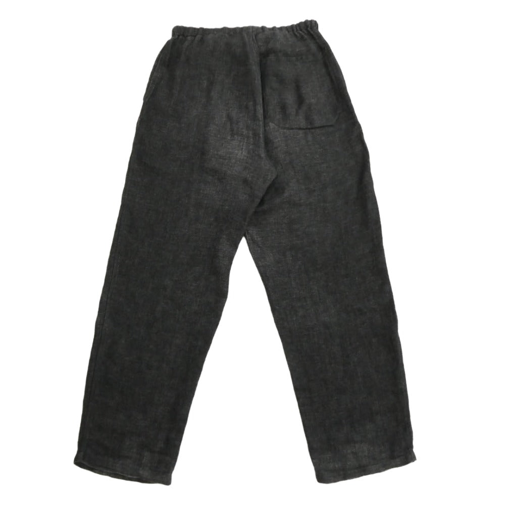 COMOLI コモリ 22SS V01-03010 リネン ドロー ストリング イージー パンツ ブラック系 2【中古】