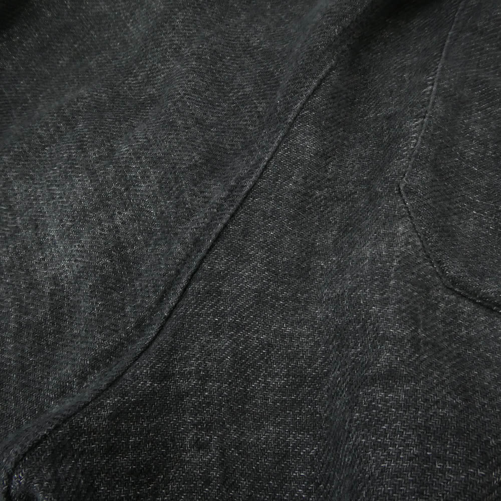 COMOLI コモリ 22SS V01-03010 リネン ドロー ストリング イージー パンツ ブラック系 2【中古】