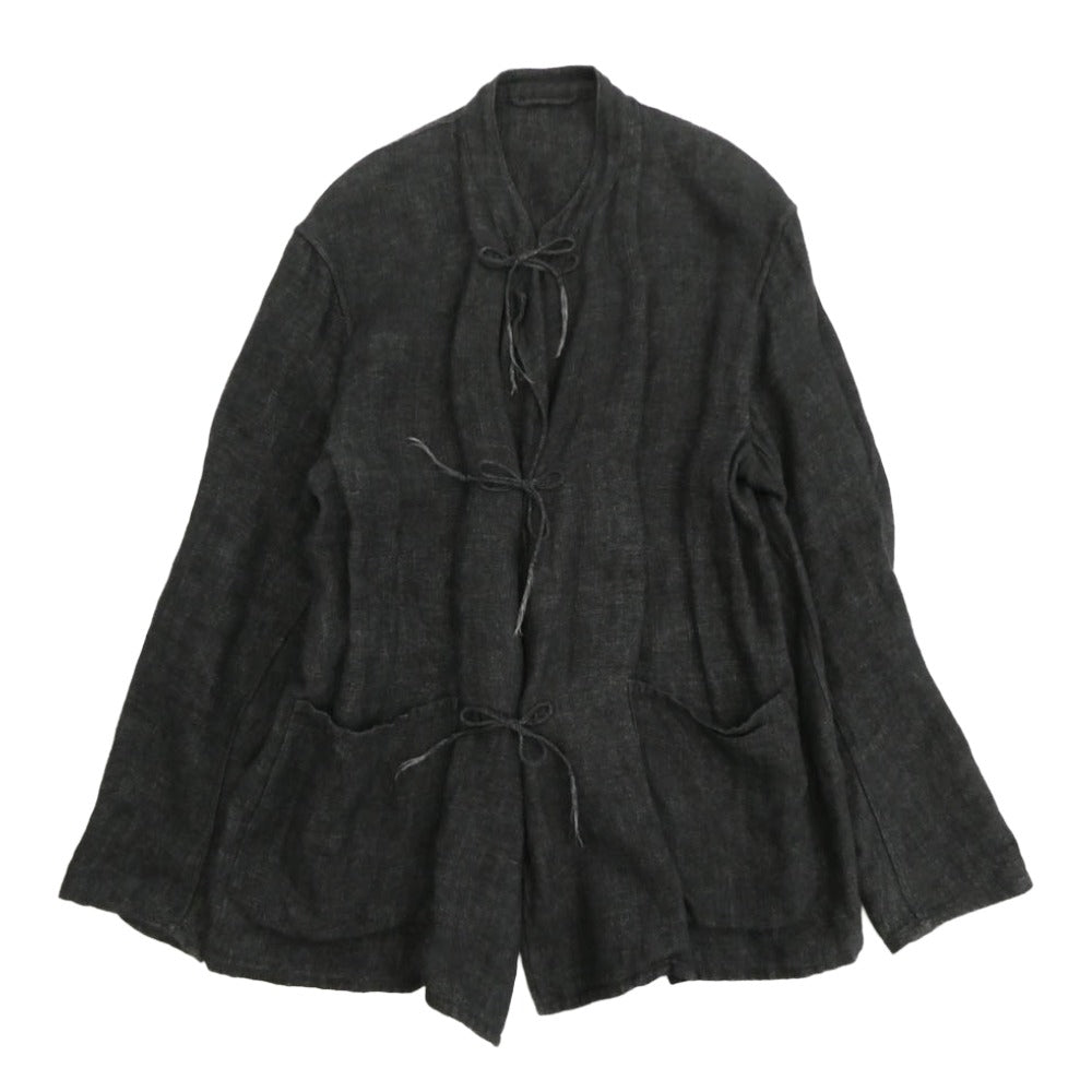 COMOLI コモリ 22SS V01-01010 リネン スタンドカラー ジャケット ブラック系 3【中古】
