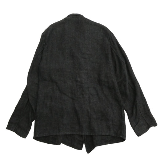 COMOLI コモリ 22SS V01-01010 リネン スタンドカラー ジャケット ブラック系 3【中古】