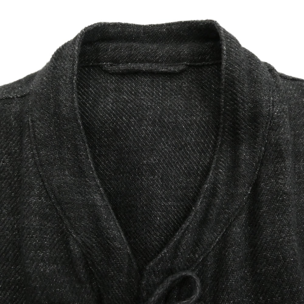 COMOLI コモリ 22SS V01-01010 リネン スタンドカラー ジャケット ブラック系 3【中古】