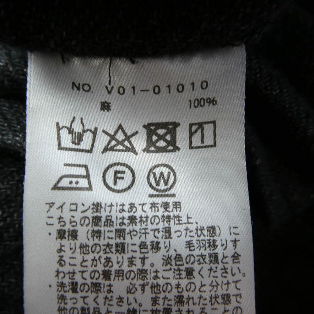 COMOLI コモリ 22SS V01-01010 リネン スタンドカラー ジャケット ブラック系 3【中古】