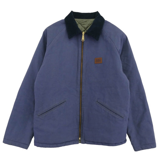 STANDARD CALIFORNIA スタンダードカリフォルニア Reversible Quilted Duck Work Jacket リバーシブル キルティング ダック キャンバス カバーオール ワーク ジャケット ネイビー系 カーキ系 M【中古】