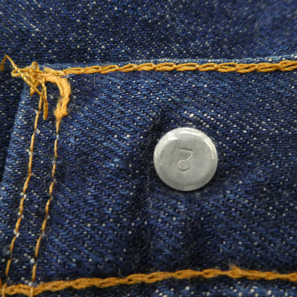 Levi's リーバイス 70s ヴィンテージ 濃紺 501 66前期 BIGE ビッグE 両面不均等V ボタン裏刻印2 デニム パンツ ジーンズ W34 L32 インディゴブルー系 W34/L32【美品】【中古】
