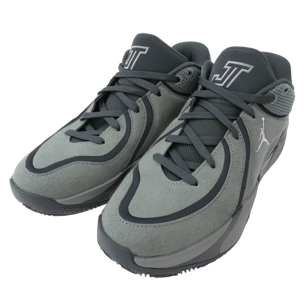 NIKE ナイキ HQ4613-002 JORDAN BRAND JORDAN TATUM 4 PF SMOKE GREY テイタム 4 PF バスケットボールシューズ スニーカー グレー系 ブラック系 25.5cm【中古】