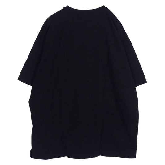 Y's Yohji Yamamoto ワイズ ヨウジヤマモト YR-T61-961 Y'S LOGO BLUSH PRINT HALF SLEEVE T ブラッシュドロゴプリント クルーネック 半袖 Tシャツ ブラック系 4【極上美品】【中古】