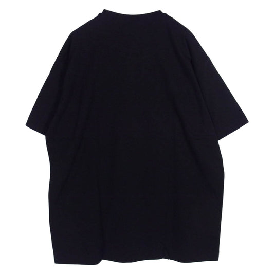 Yohji Yamamoto ヨウジヤマモト GL-T76-070 Ground Y グラウンドワイ COTTON JERSEY LOGO GRAPHIC T-SHIRT コットンジャージー グラフィック プリント 半袖 Tシャツ カットソー ブラック系 3【美品】【中古】