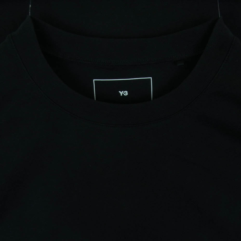 Y-3 Yohji Yamamoto ワイスリー ヨウジヤマモト IN4349 GFX SS TEE グラフィック フラワープリント ショートスリーブ 半袖 Tシャツ カットソー ブラック系 M【中古】