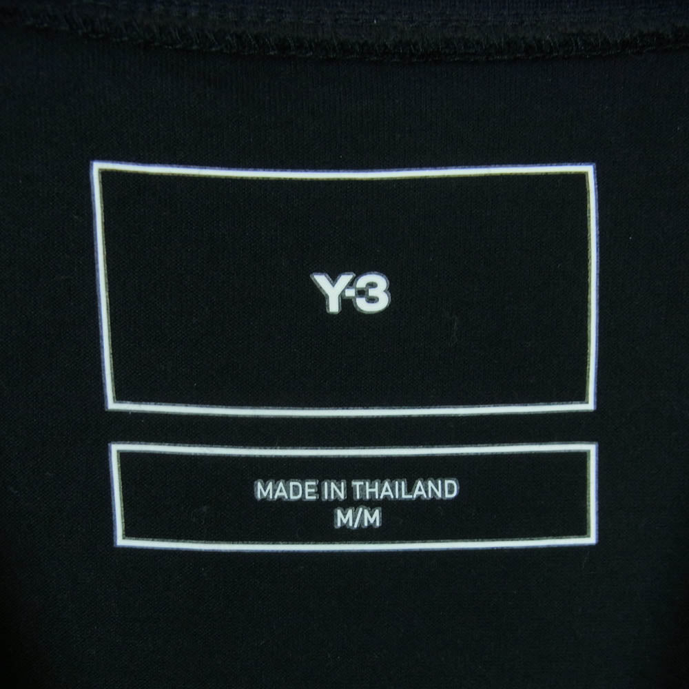 Y-3 Yohji Yamamoto ワイスリー ヨウジヤマモト IN4349 GFX SS TEE グラフィック フラワープリント ショートスリーブ 半袖 Tシャツ カットソー ブラック系 M【中古】
