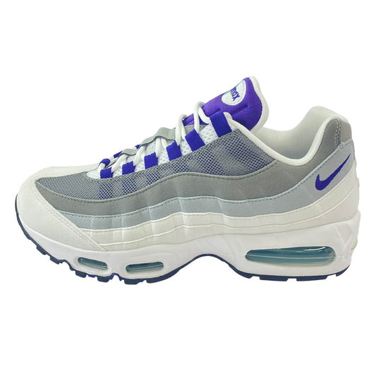 NIKE ナイキ HJ5996-100 WMNS AIR MAX 95 BIG BUBBLE WHITE COURT PURPLE エアマックス ビッグバブル コートパープル スニーカー グレー系 パープル系 28cm【極上美品】【中古】