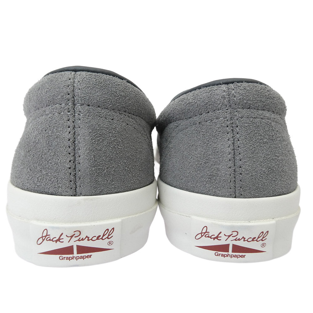 CONVERSE コンバース 1SE247 JACK PURCELL SLIP-ON ジャックパーセル スリッポン スニーカー グレー系 26.0cm【中古】