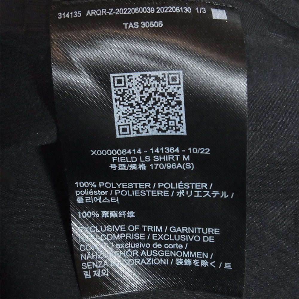 ARC'TERYX アークテリクス X000006414 VEILANCE ヴェイランス FIELDLS LS SHIRT フィールド 長袖 シャツ ブラック系 S【中古】