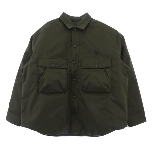 COMME des GARCONS HOMME コムデギャルソンオム GL25729CDG WINDSTOPPER Three-Dimensional Down Shirt ウィンドストッパー ダウン シャツ ジャケット カーキ系 S【極上美品】【中古】