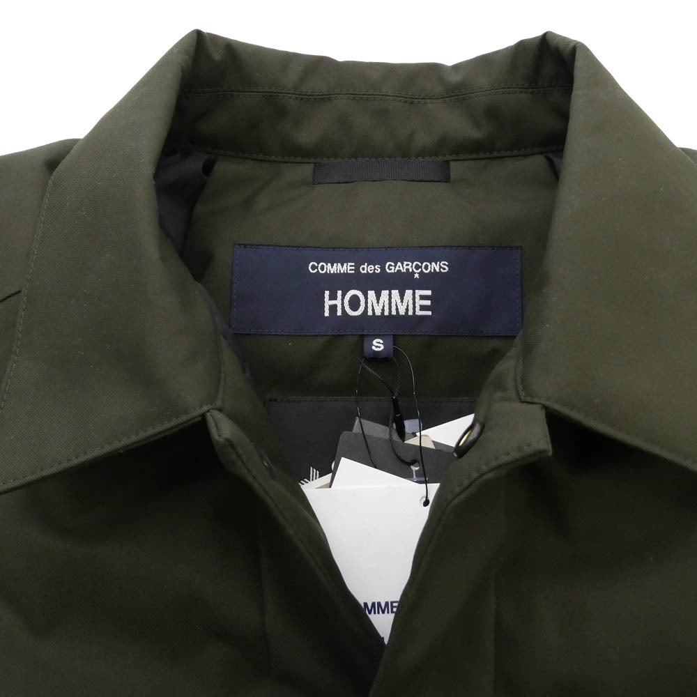 COMME des GARCONS HOMME コムデギャルソンオム GL25729CDG WINDSTOPPER Three-Dimensional Down Shirt ウィンドストッパー ダウン シャツ ジャケット カーキ系 S【極上美品】【中古】