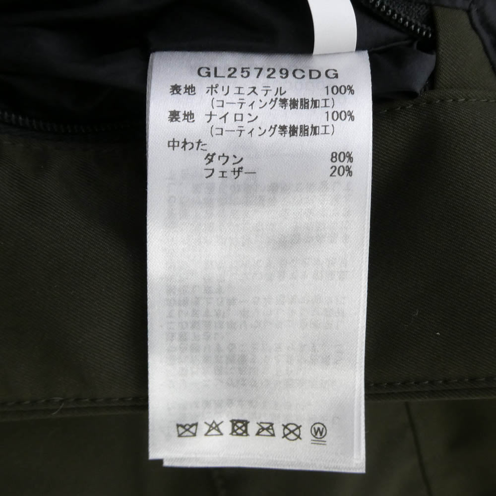 COMME des GARCONS HOMME コムデギャルソンオム GL25729CDG WINDSTOPPER Three-Dimensional Down Shirt ウィンドストッパー ダウン シャツ ジャケット カーキ系 S【極上美品】【中古】