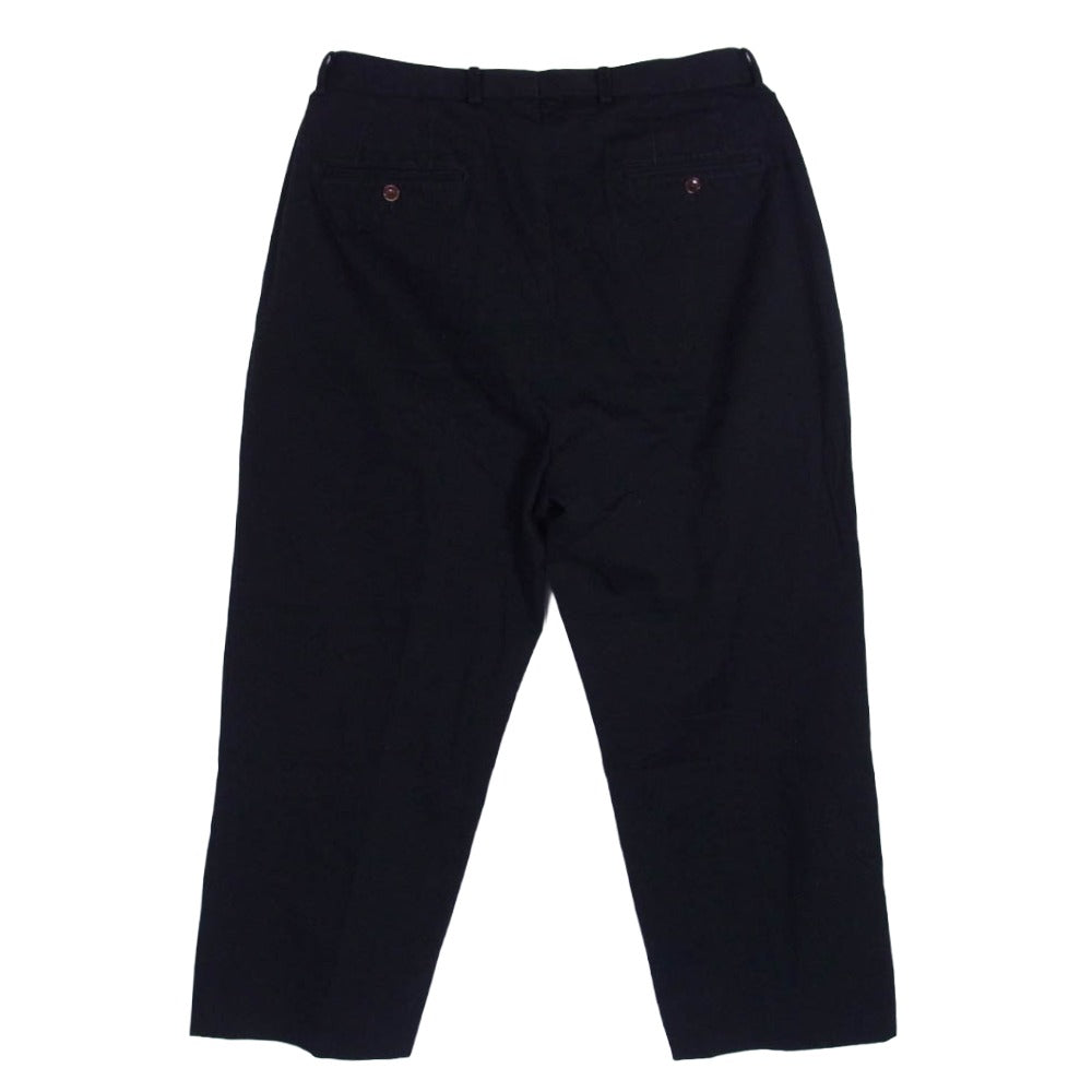 ニート 2タック ワイドパンツ ブラック系 48【中古】
