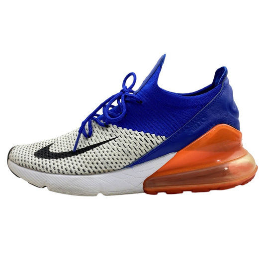 NIKE ナイキ A01023-101 AIR MAX 270 FLYKNIT エアマックス 270 フライニット ローカット ランニング シューズ スニーカー ホワイト系 ブルー系 オレンジ系 25.5cm【中古】