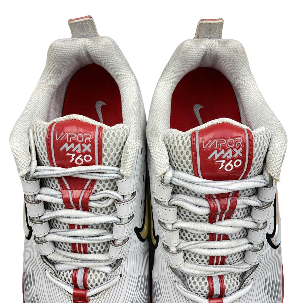 NIKE ナイキ CK2718-002 Air Vapormax 360 Vast Grey White エア ヴェイパーマックス 360 ヴァスト グレー ホワイト ローカット スニーカー ホワイト系 レッド系 26.5cm【中古】