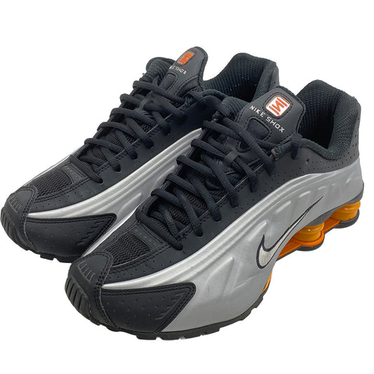 NIKE ナイキ HQ1988-003 Shox R4 Black Bright Mandarin ショックス ブラック ブライト マンダリン ローカット スニーカー シルバー系 ブラック系 オレンジ系 26cm【中古】